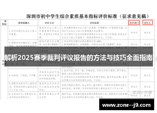 解析2025赛季裁判评议报告的方法与技巧全面指南 解析2025赛季裁判评议报告的方法与技巧全面指南